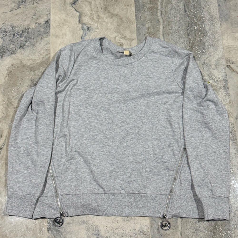 Michael Kors Heather Gray Knit Top